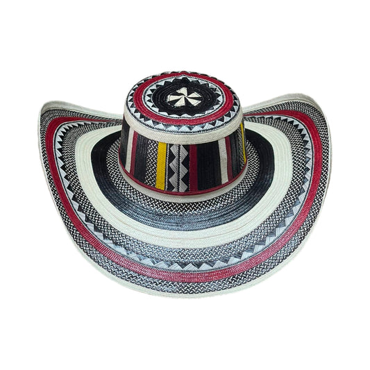 Sombrero 23 Fibras Extrafino Diseño Multicolor