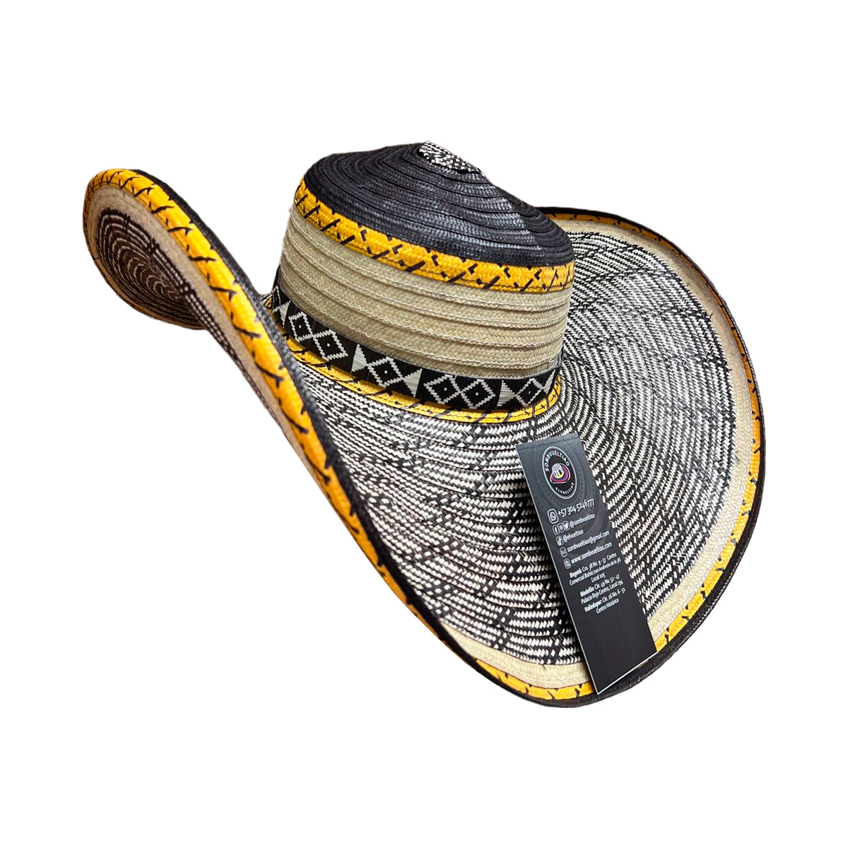 Sombrero 23 Fibras con Pegue Diseño Único Exclusivos