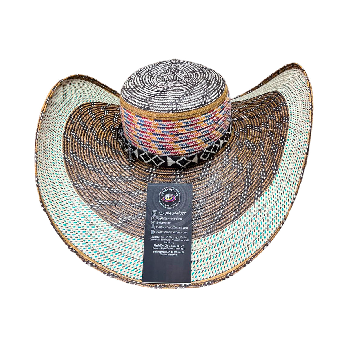 Sombrero 23 Fibras con Pegue Diseño Único Exclusivos