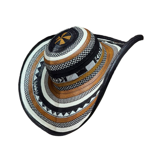 Sombrero 23 Fibras Exclusivo Diseño Marrón