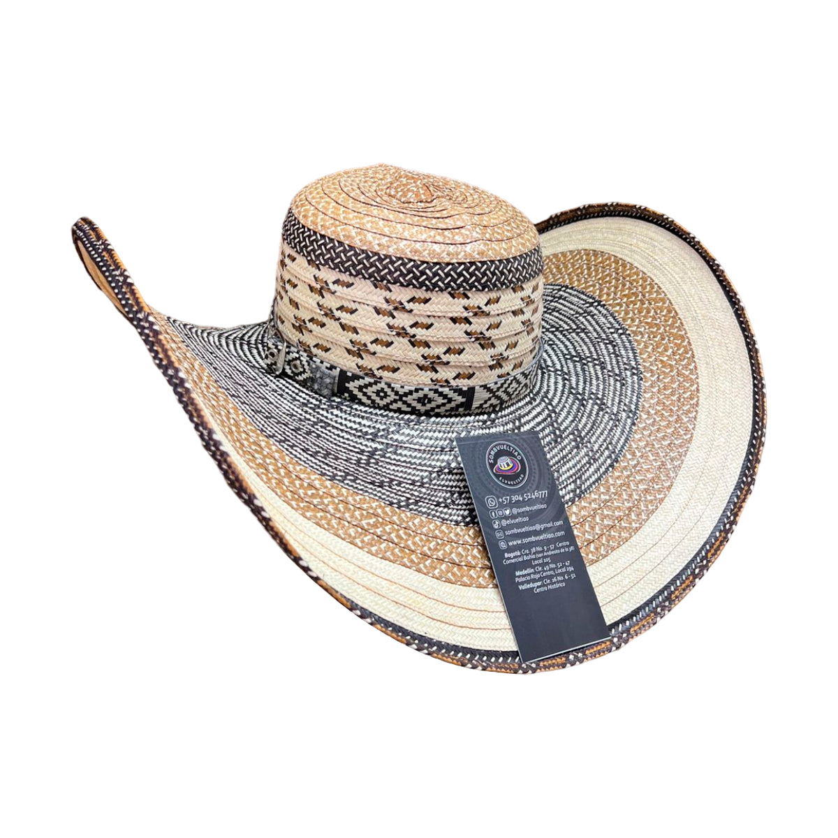 Sombrero 23 Fibras con Pegue Diseño Único Exclusivos