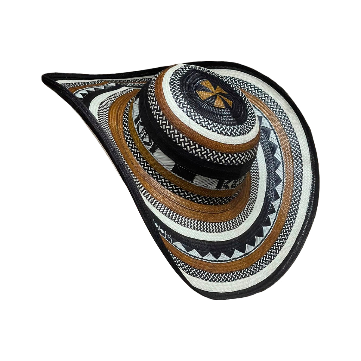 Sombrero 23 Fibras Exclusivo Diseño Marrón
