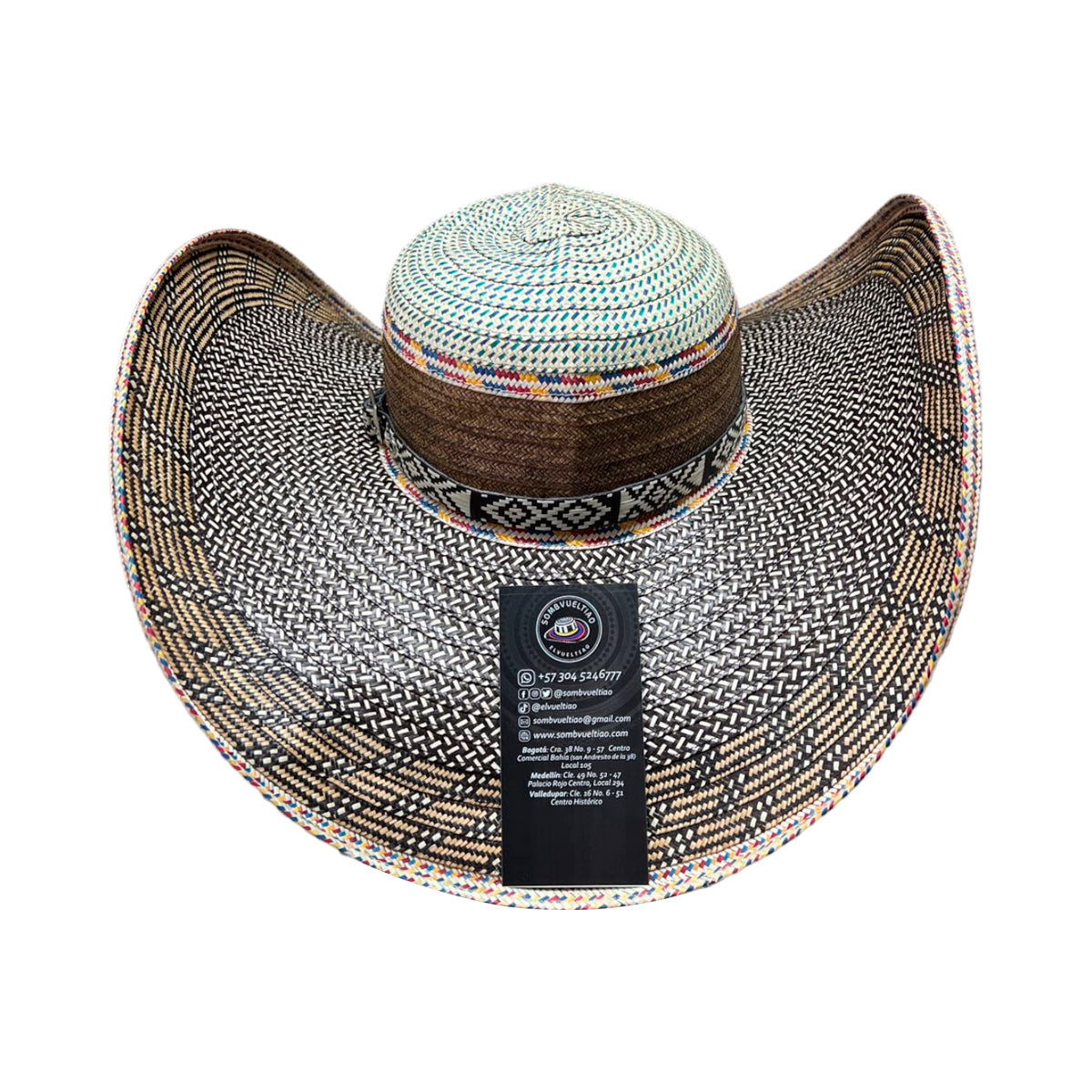 Sombrero 23 Fibras con Pegue Diseño Único Exclusivos