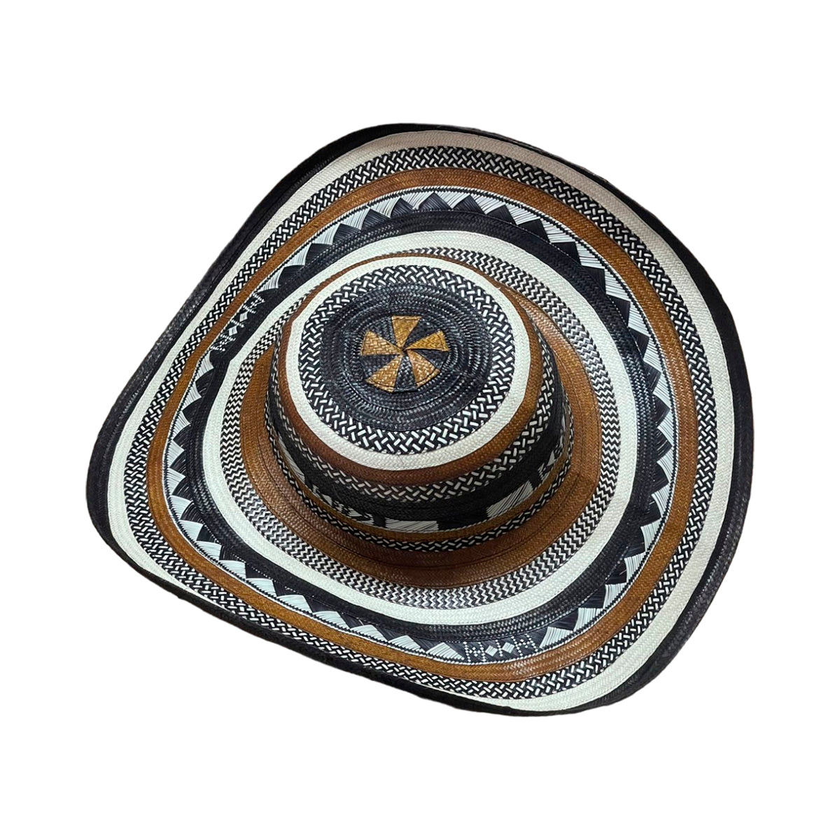 Sombrero 23 Fibras Exclusivo Diseño Marrón