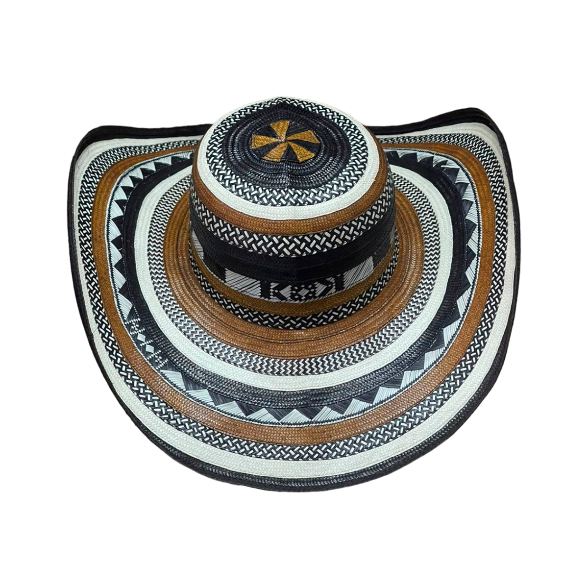 Sombrero 23 Fibras Exclusivo Diseño Marrón
