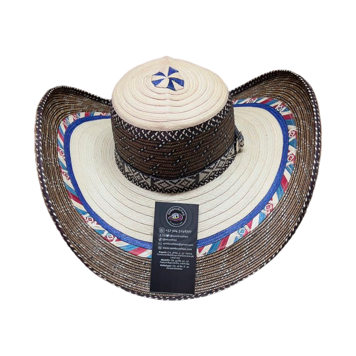 Sombrero 23 Fibras con Pegue Diseño Único Exclusivos