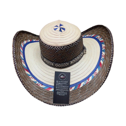 Sombrero 23 Fibras con Pegue Diseño Único Exclusivos