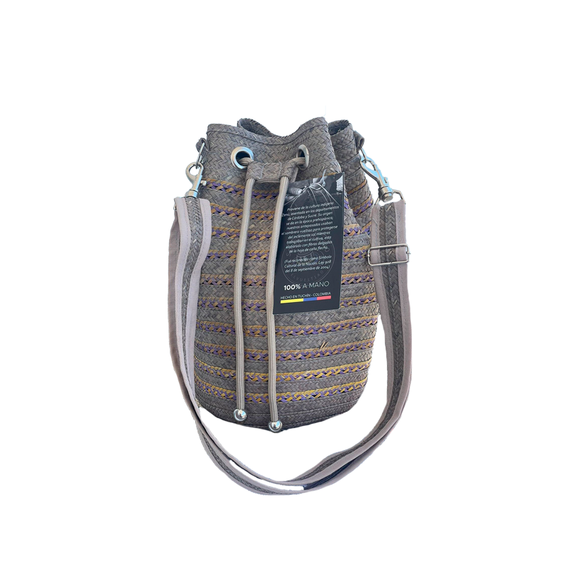 Mochila en Caña Flecha Exclusiva Tejido Figuras
