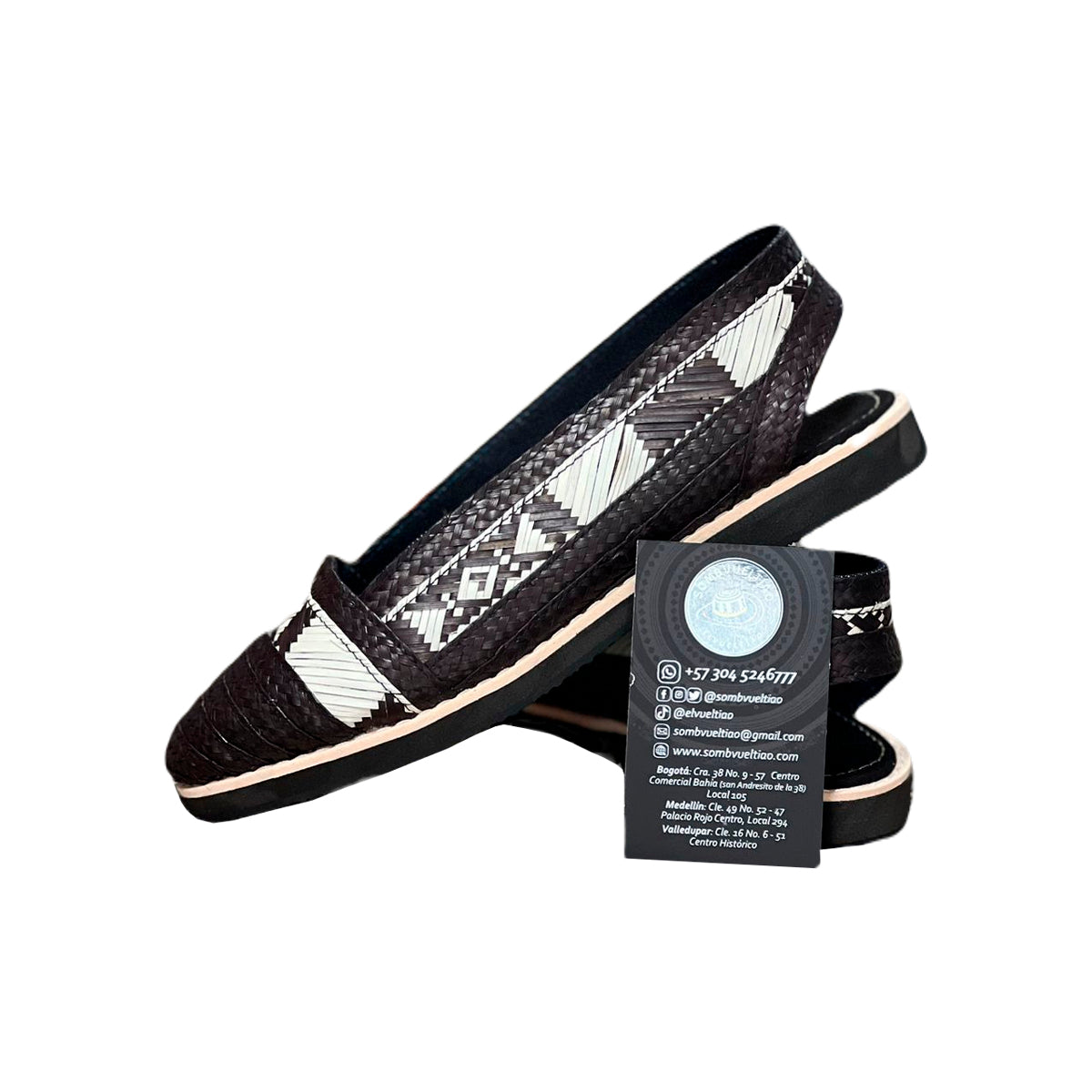 Alpargatas Artesanales Diseño Negras con Figuras – sombvueltiao