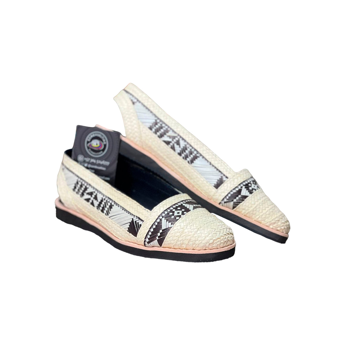 Alpargatas Artesanales Diseño Beige con Figuras