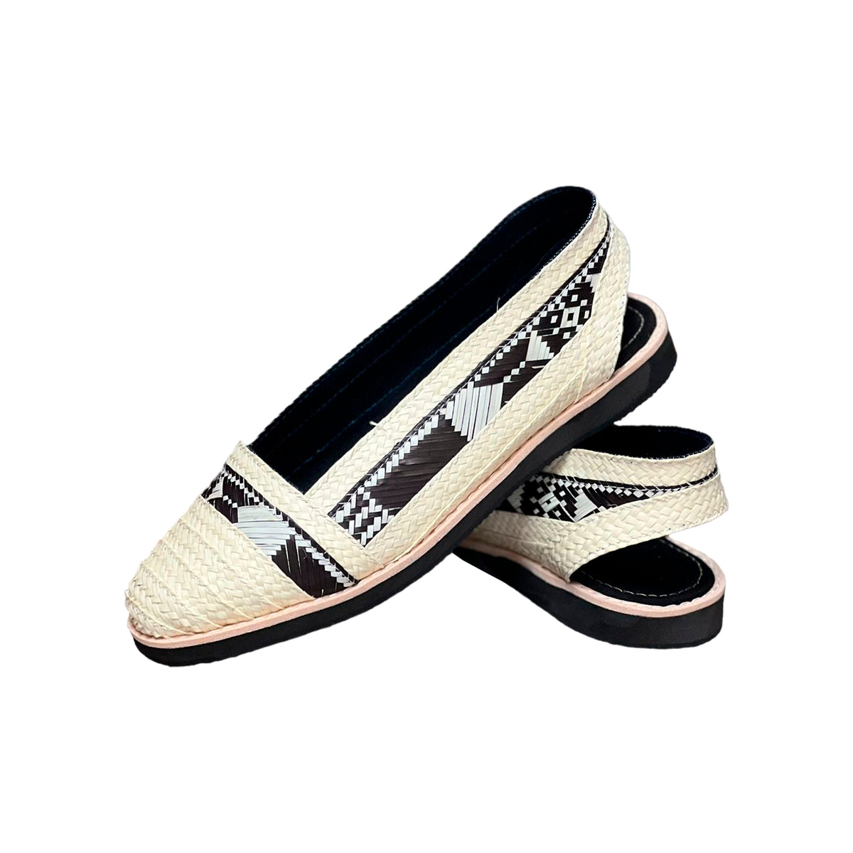 Alpargatas Artesanales Diseño Beige con Figuras