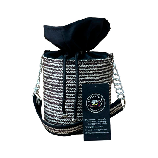 Bolso Cilindro Exclusivo con Moño Diseño Tradicional