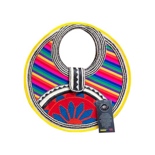 Bolso CD Exclusivo Multicolor con Diseño Amarillo