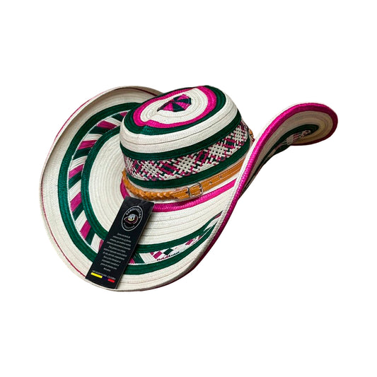 Sombrero 23 Fibras Exclusivo Diseño Multicolor