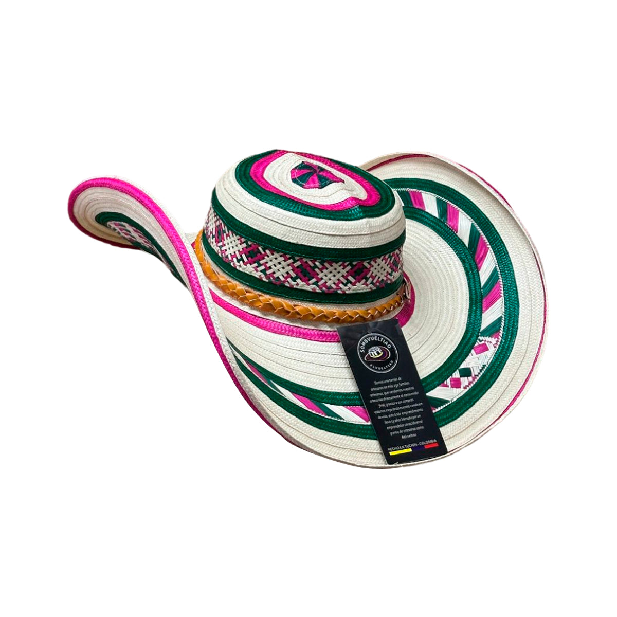Sombrero 23 Fibras Exclusivo Diseño Multicolor