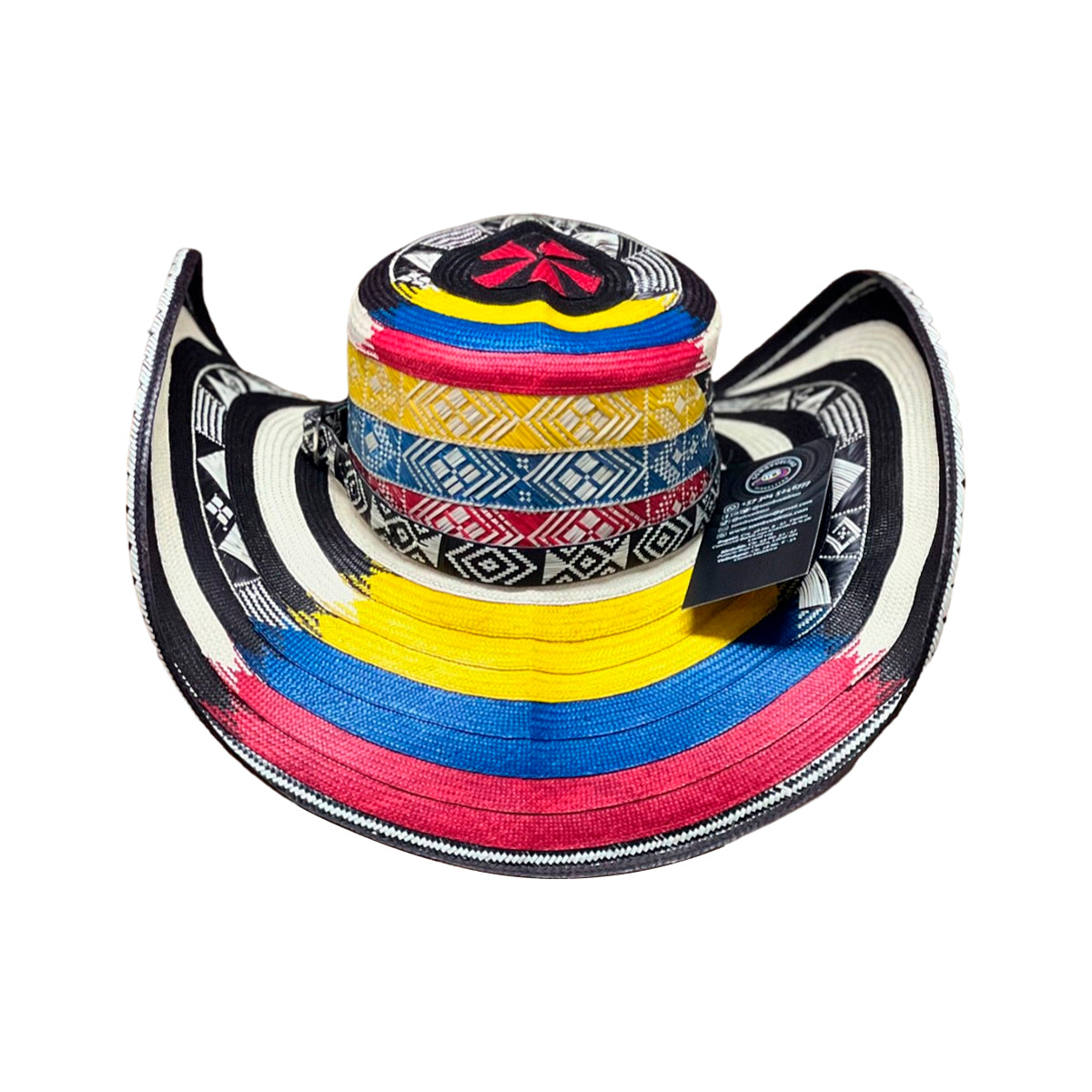 Sombrero 27 Fibras Tricolor Extrafino a Mano