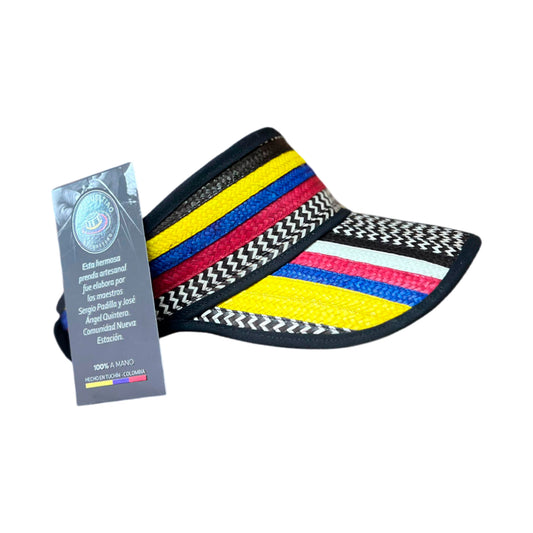 Visor para Dama Exclusiva Tricolor Diseño Colombia