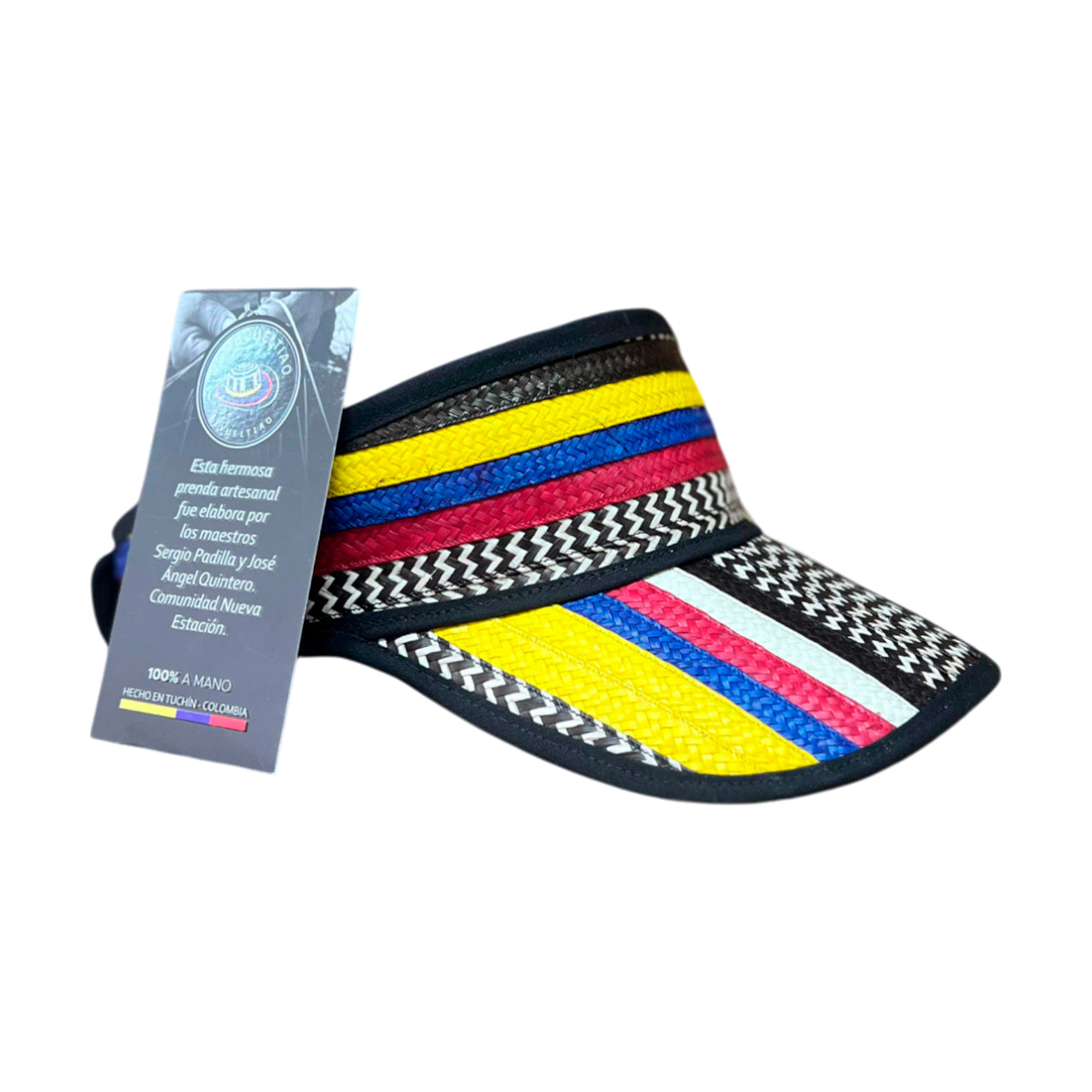 Visor para Dama Exclusiva Tricolor Diseño Colombia