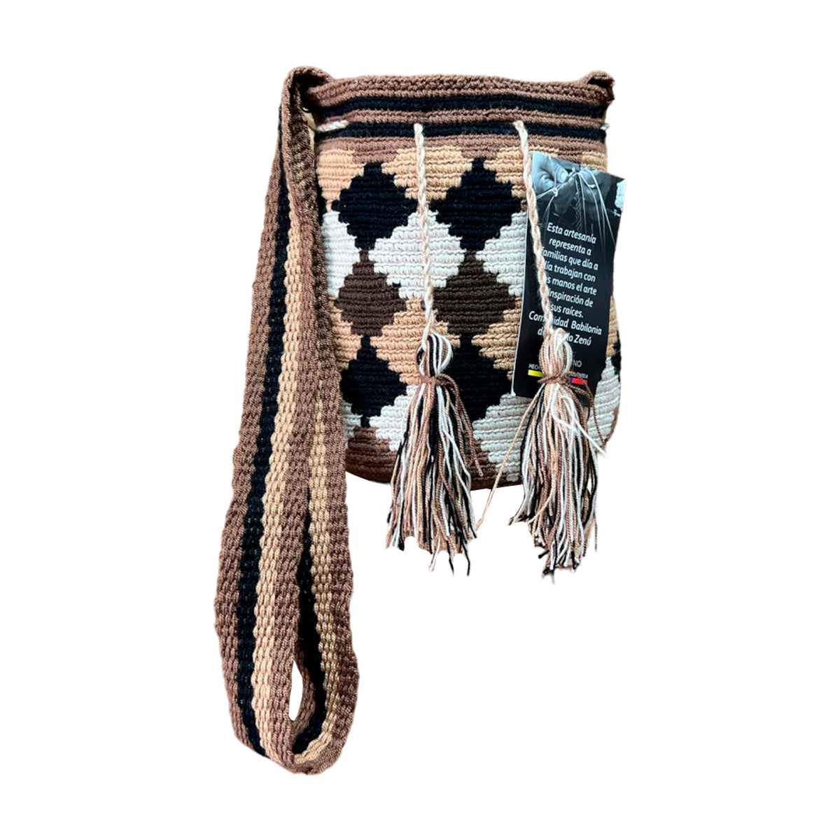 Mochila Wayuu Mediana Exclusiva Multicolor