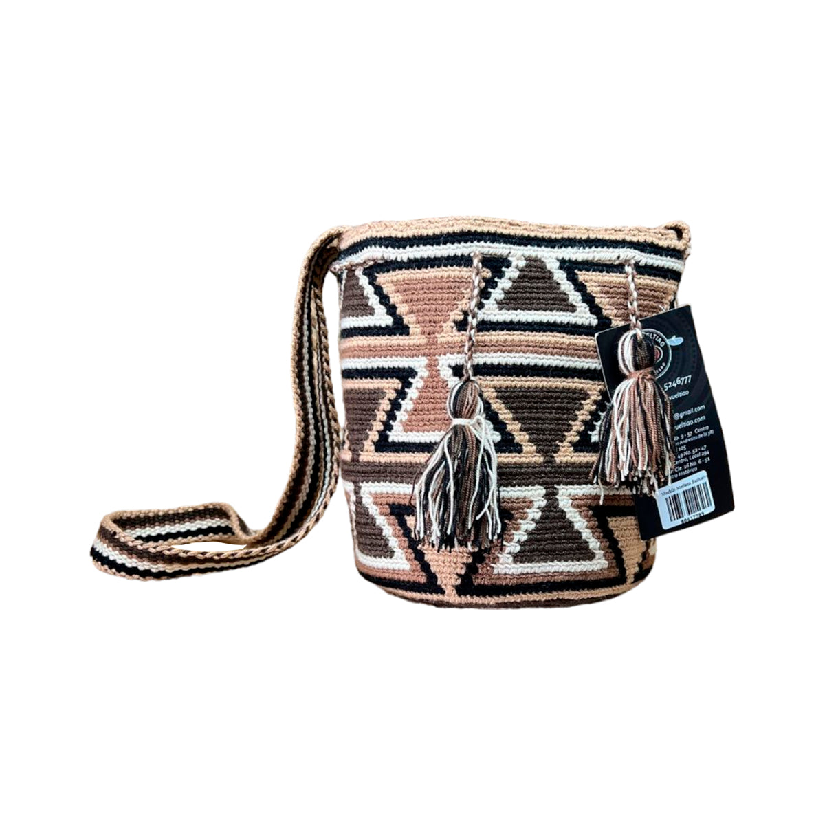 Mochila Wayuu Mediana Exclusiva Multicolor