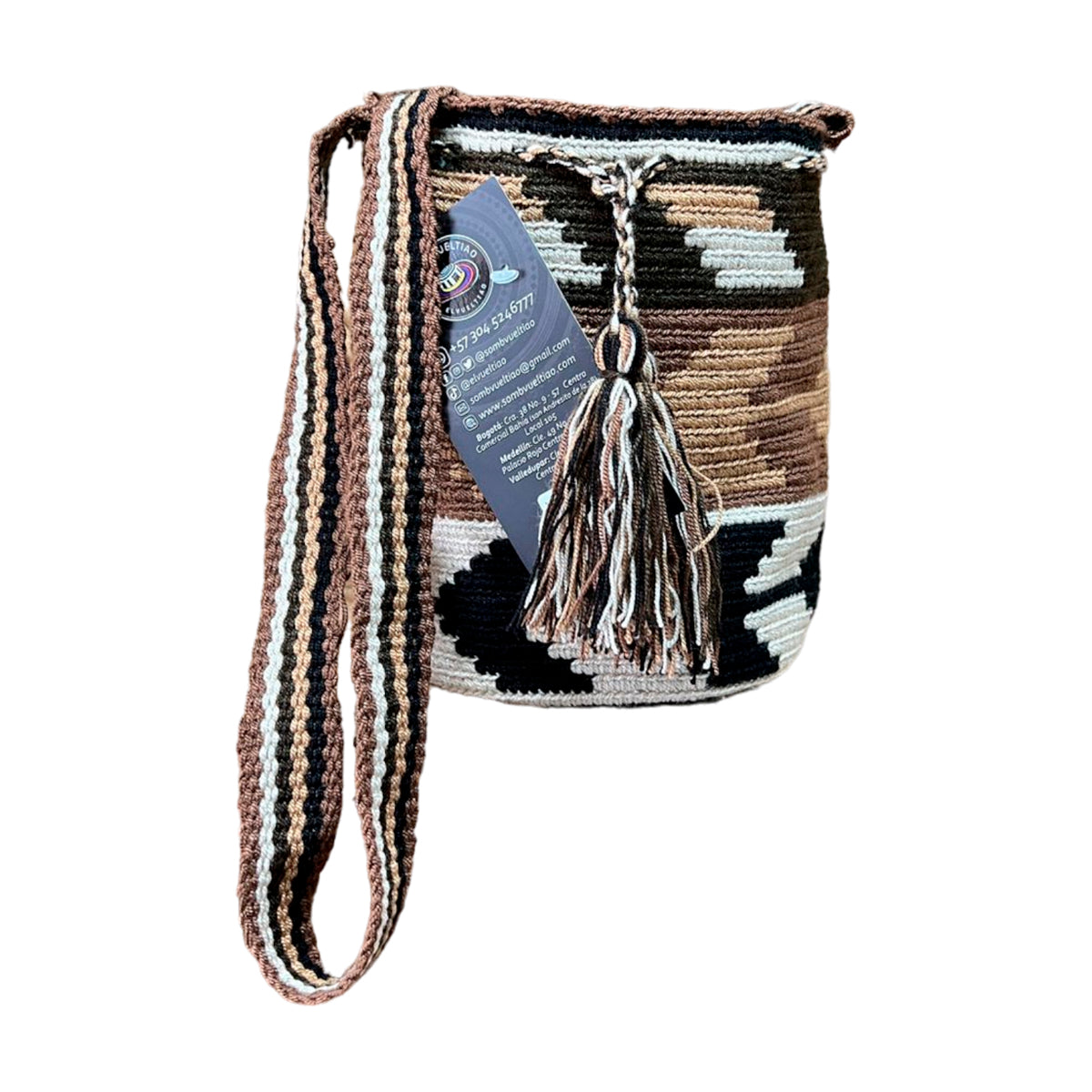 Mochila Wayuu Mediana Exclusiva Multicolor
