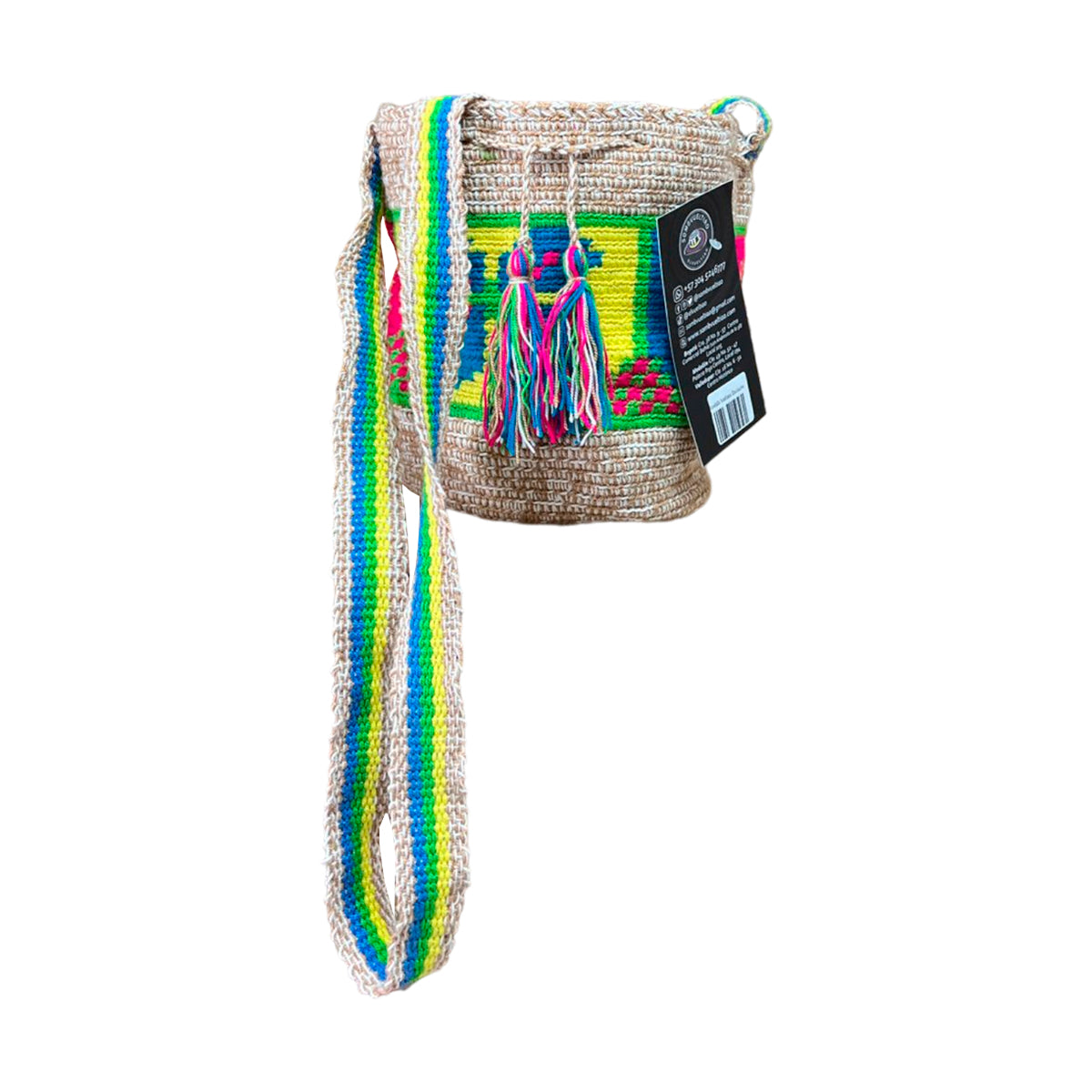 Mochila Wayuu Mediana Exclusiva Multicolor