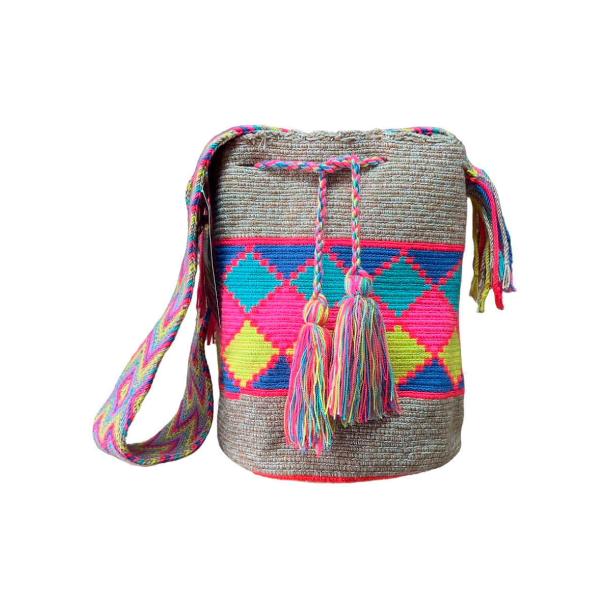 Mochila Wayuu Multicolor Diseño Único