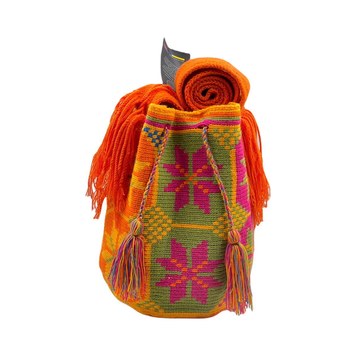 Mochila Wayuu Multicolor Diseño Único