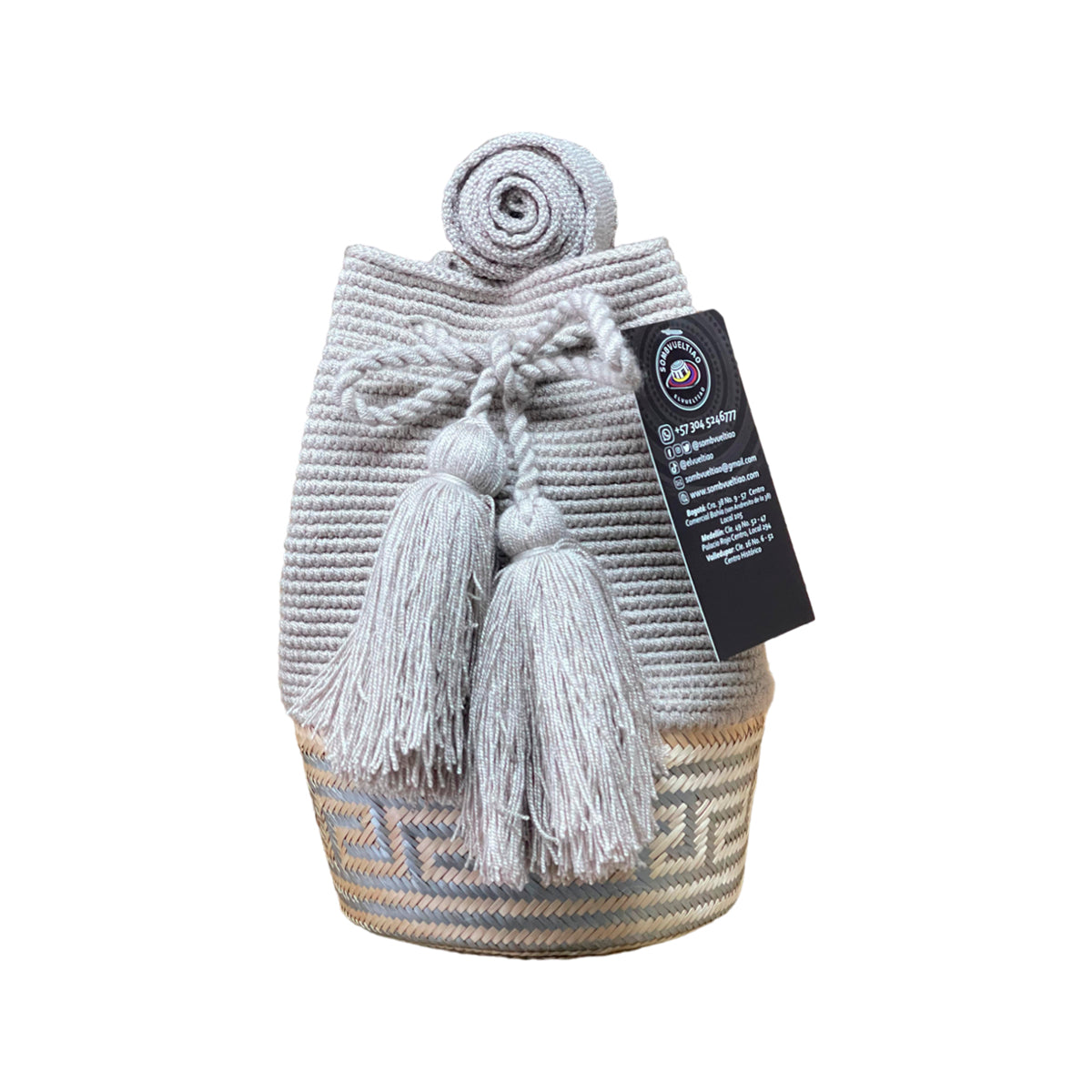 Mochila de Hilo con Fondo de Hiraca
