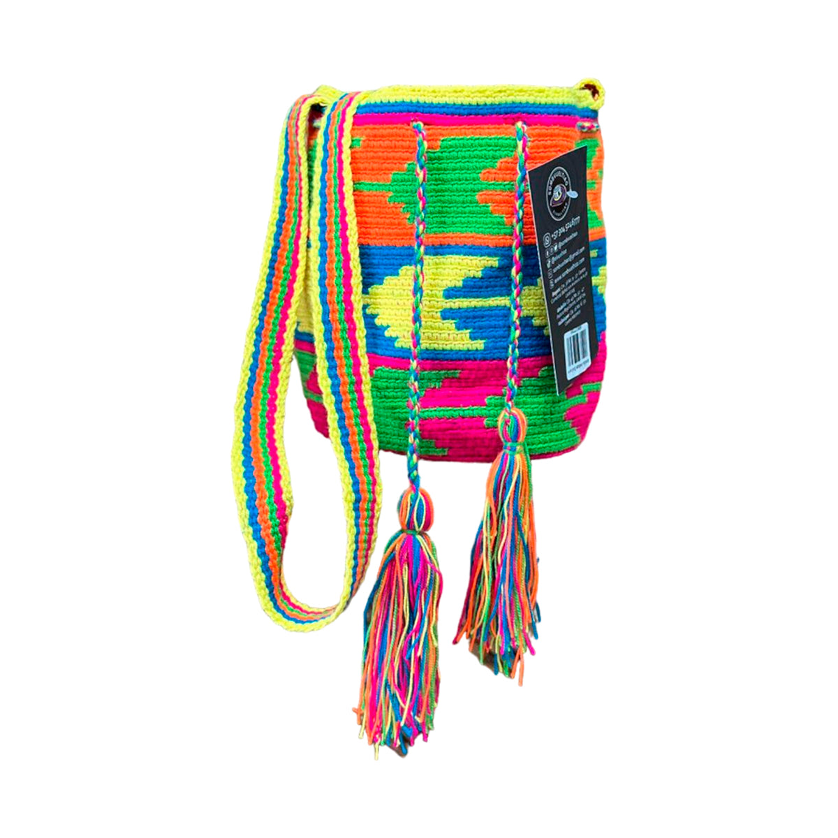 Mochila Wayuu Mediana Exclusiva Multicolor