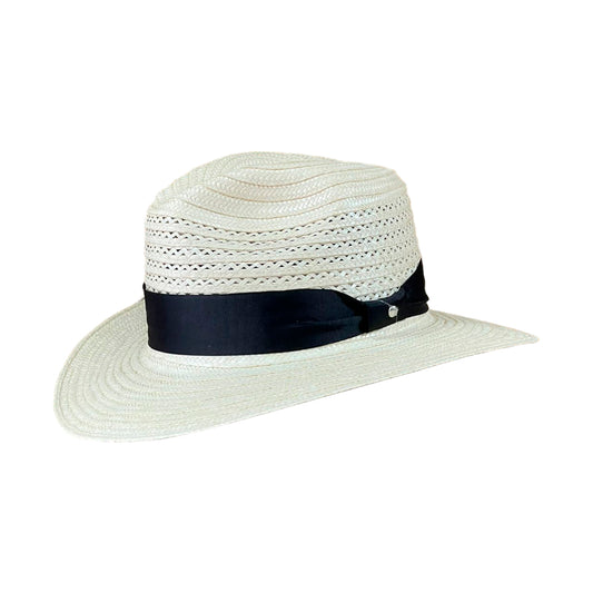 Sombrero Panameño Calado Diseño Crudo