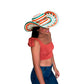 Sombrero 23 Fibras Exclusivo Diseño Naaranja Verde