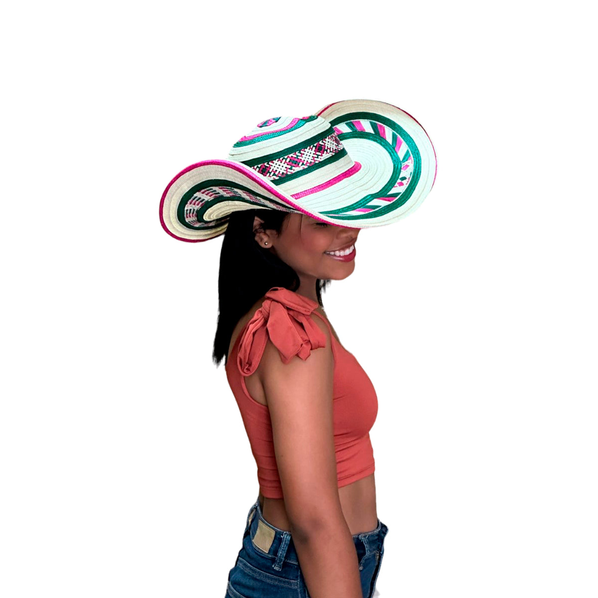 Sombrero 23 Fibras Exclusivo Diseño Multicolor