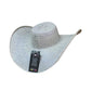 Sombrero 23 Fibras Beige con Pintas Azules