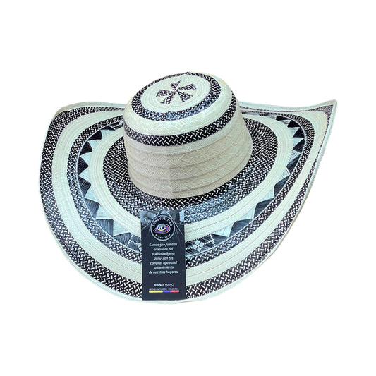 Sombrero 27 Fibras Diseño Granito con Figuras