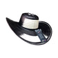 Sombrero 23 Fibras Exclusivo Diseño Negro Beige
