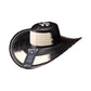 Sombrero 23 Fibras Exclusivo Diseño Negro Beige