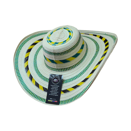 Sombrero 23 Fibras Exclusivo Pinta M Multicolor