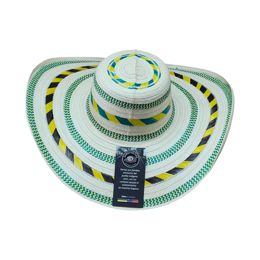 Sombrero 23 Fibras Exclusivo Pinta M Multicolor