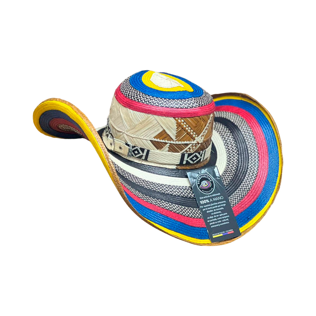 Sombrero Tricolor 27 Fibras Exclusivo Café