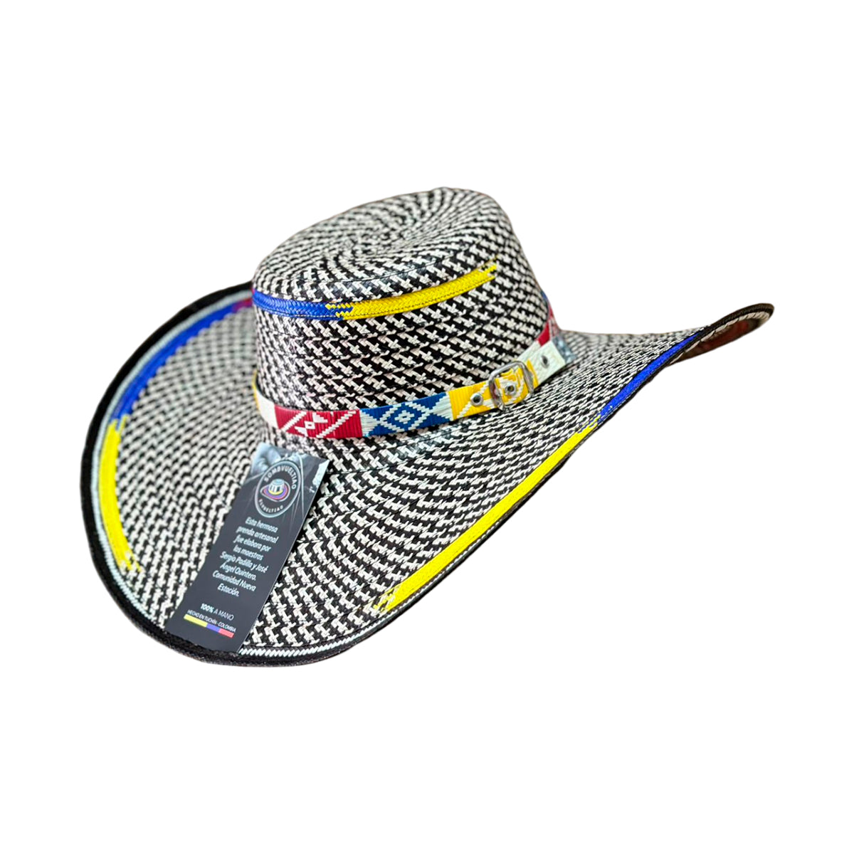 Sombrero Fino 21 Fibras Diseño Colombiano Caña Flecha