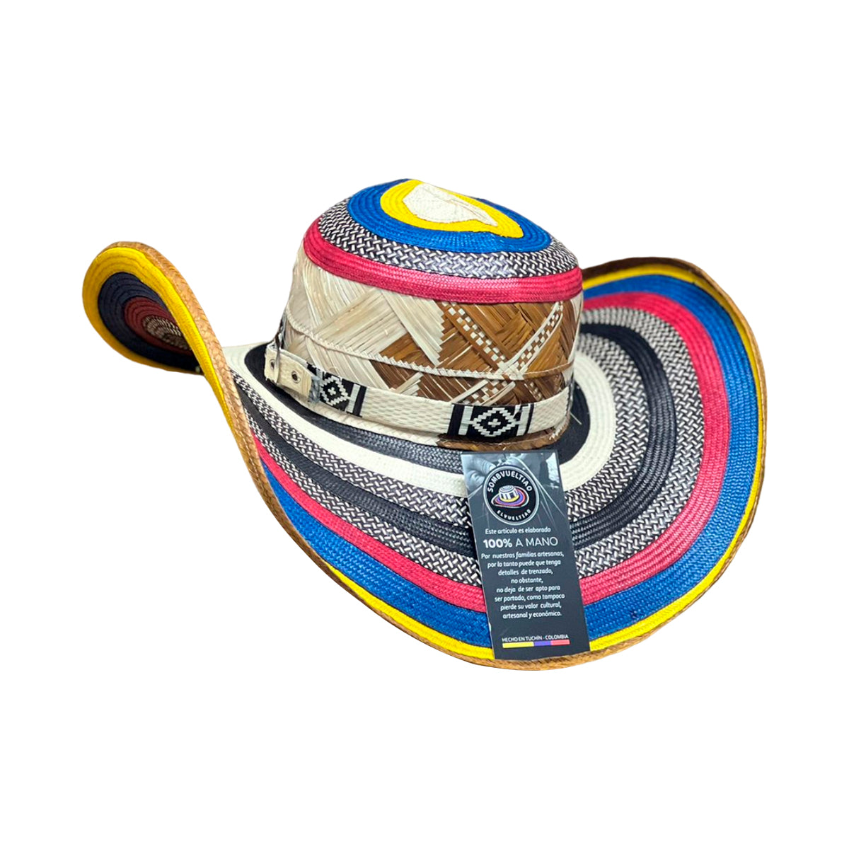 Sombrero Tricolor 27 Fibras Exclusivo Café