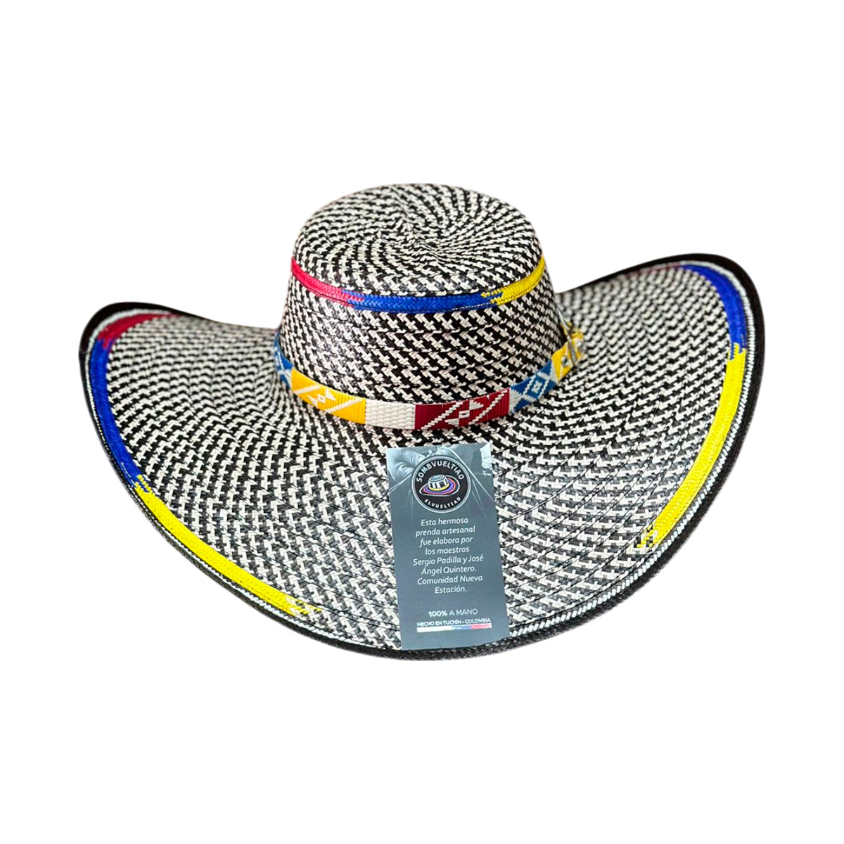 Sombrero Fino 21 Fibras Diseño Colombiano Caña Flecha