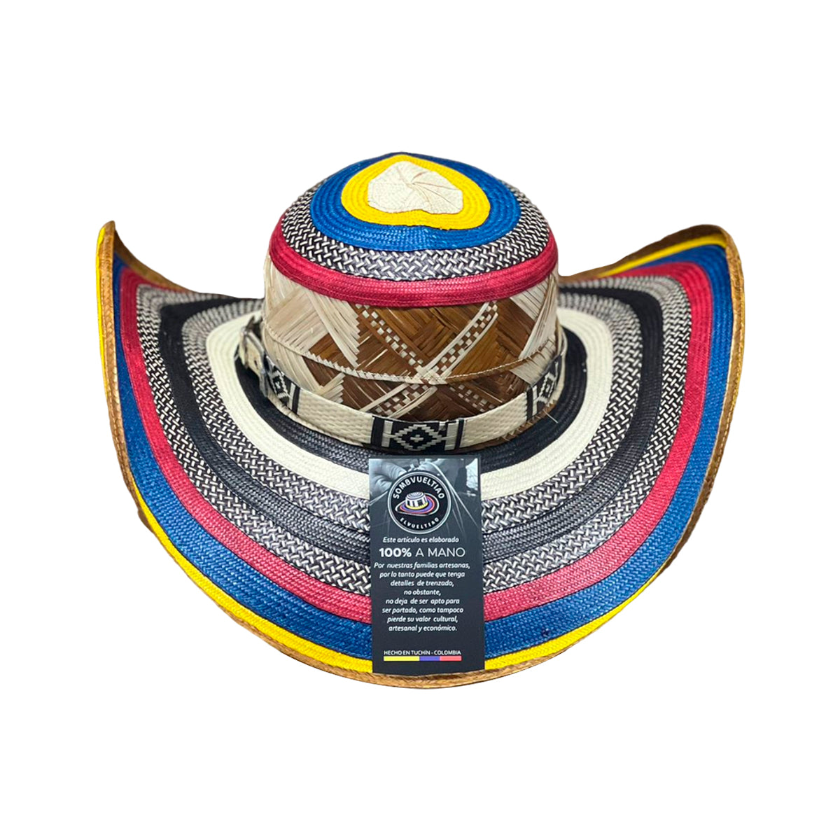 Sombrero Tricolor 27 Fibras Exclusivo Café