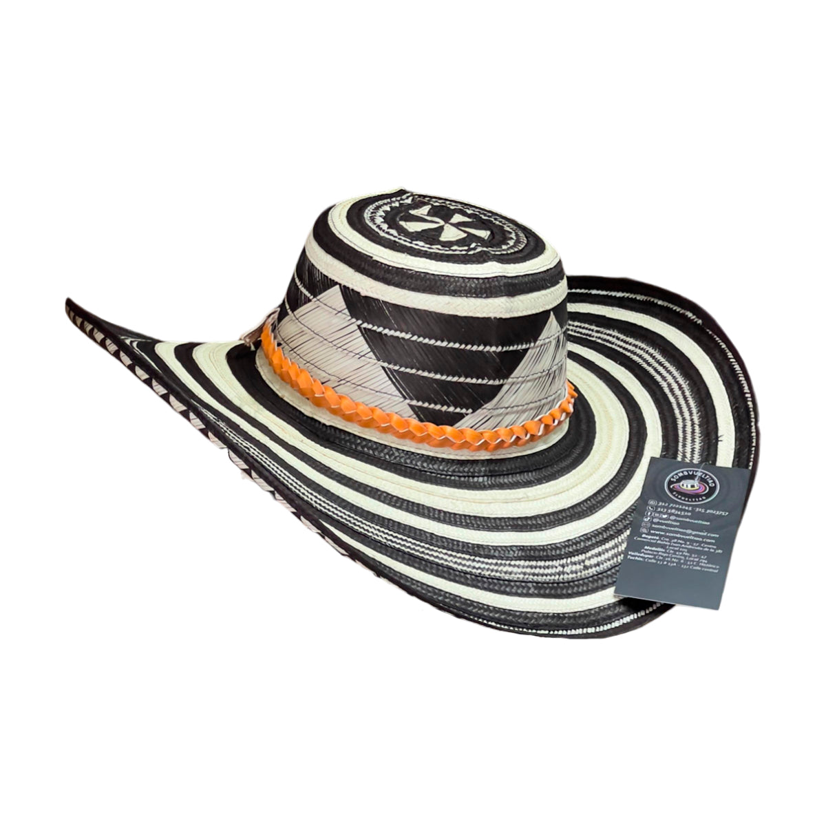Sombrero Tradicional 15 Fibras Diseño Peine Alto Relieve
