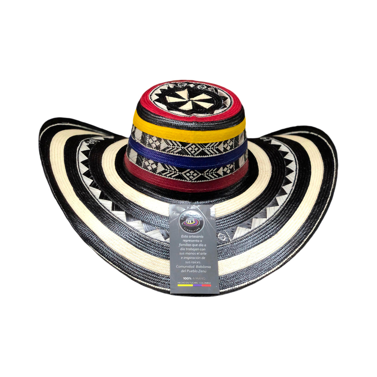 Sombrero 27 Fibras Extrafino Tricolor con Figuras