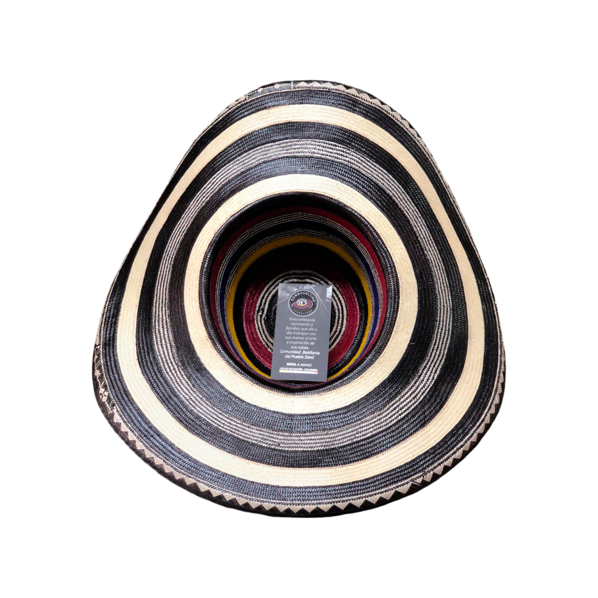 Sombrero 27 Fibras Extrafino Tricolor con Figuras