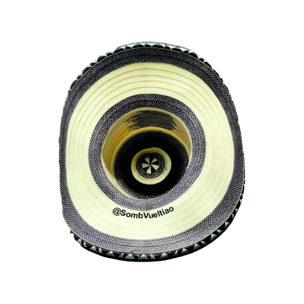 Sombrero 23 Fibras Exclusivo Blanco Y Negro