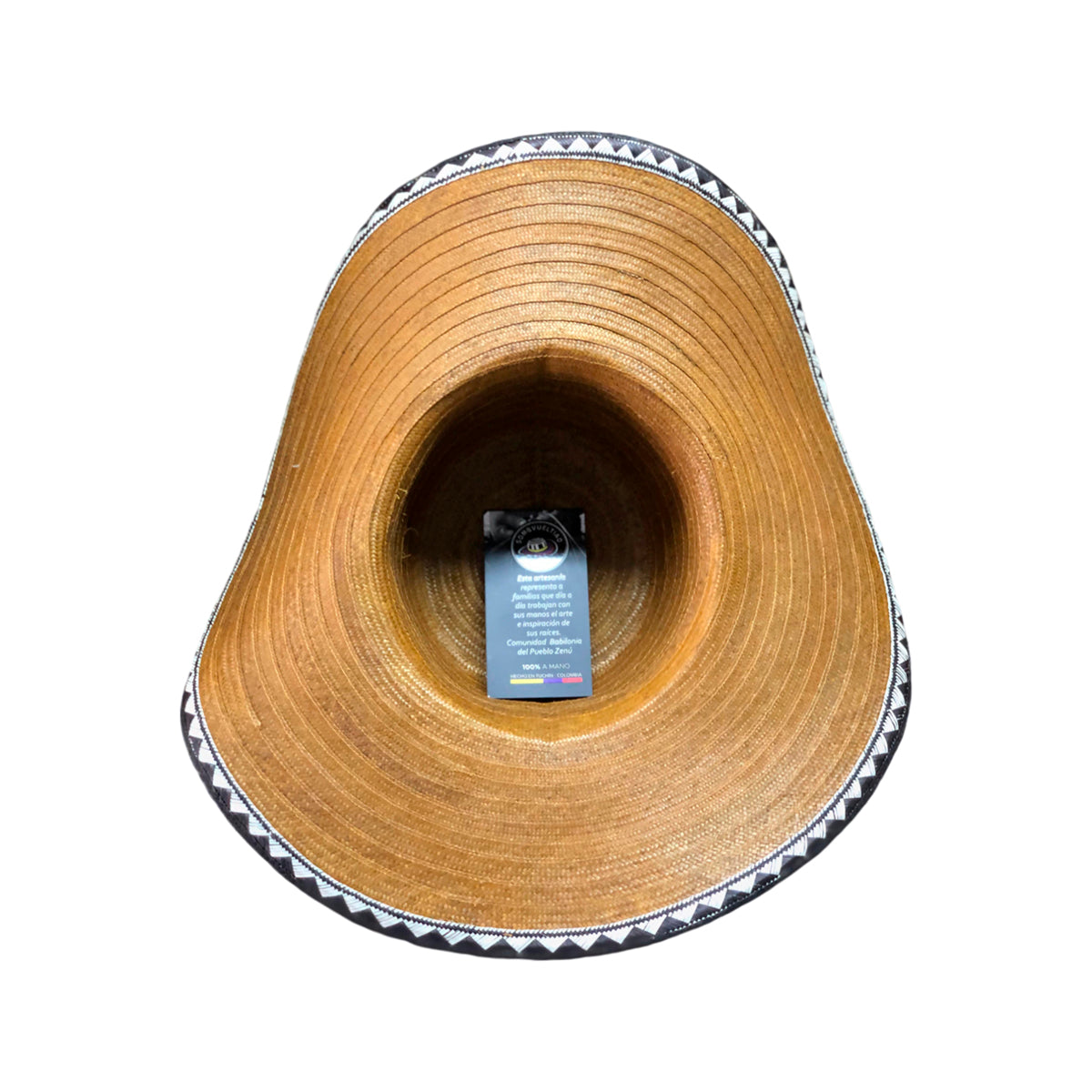 Sombrero Marrón 23 Fibras Diseño Extrafino