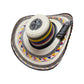 Sombrero 27 Fibras Beige con Franjas Tricolor
